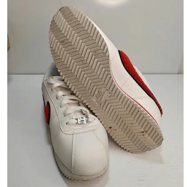 white and blue Nike Cortez sneakers sz 6.5 Y - Image 6
