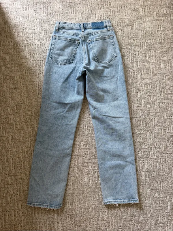 Abercrombie & Fitch Light Blue Straight Leg Jeans Crossover - Image 5