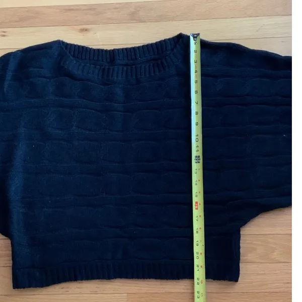 Cider Black Cable Knit sweater‎ size 1XL - Image 2