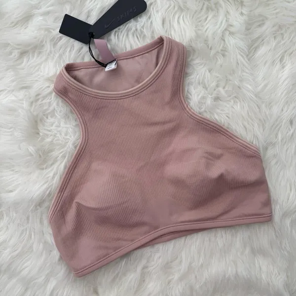 Nike Skims Ribbed Seamless Racer Front Bra Himalayan Size Medium - Image 2