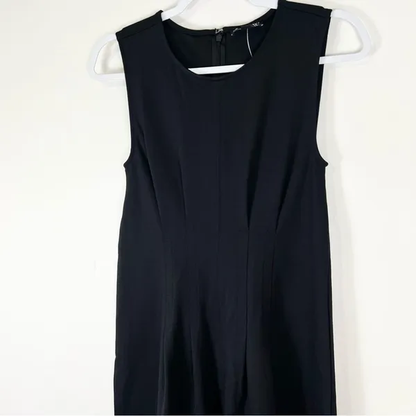 J. Crew Nadia Dress in Ponte Black Seamed Darted Size Small Office Spring - Image 12