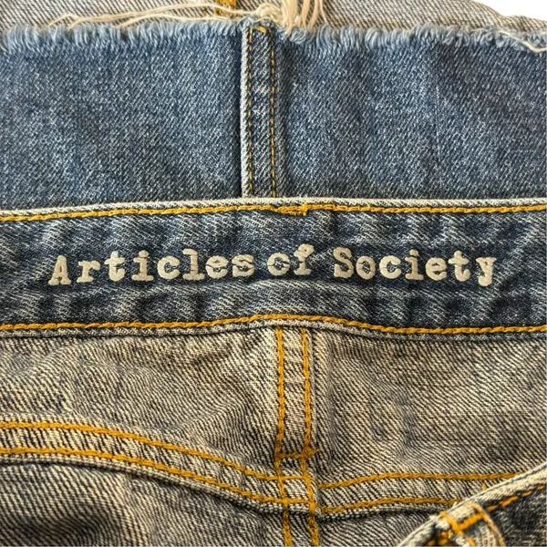 Articles Of Society Denim Mini Skirt Medium Wash Size 10 Coastal Cowgirl Concert - Image 6