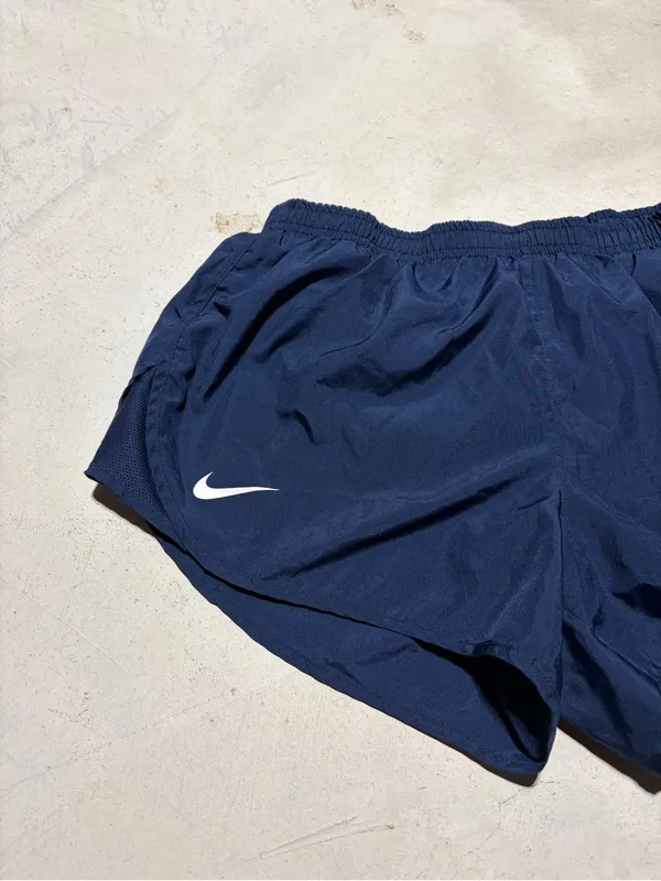 Nike Women’s Navy Running Shorts Dayton flyers large - Image 2