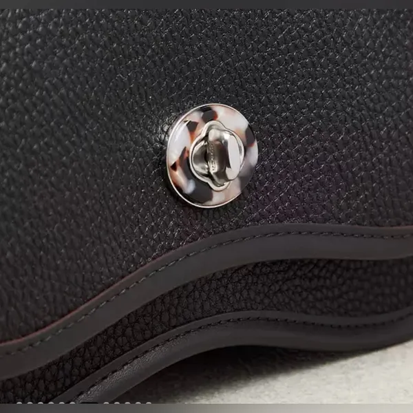 NWT Coach Coachtopia Leather Micro Wavy Dinky Bag n Black - Image 5