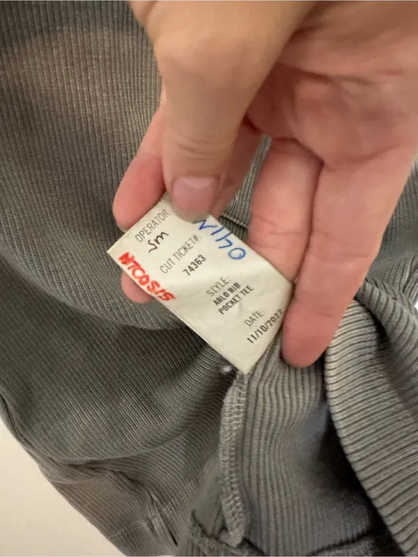 Agolde Arlo ribbed tee small - Image 2