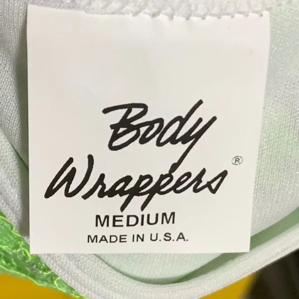 Body Wrappers Praise Dance Dress M White Green Praise Liturgical Worship White - Image 9