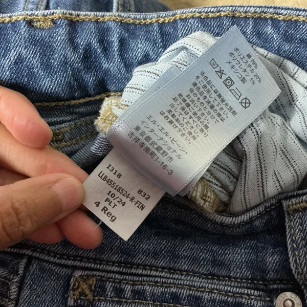 LL Bean Classic Fit Gorpcore Granola Girl Denim Jeans Womens 4 Med Wash 518710‎ - Image 6