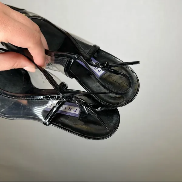 Priori | VTG Vintage Elegant Black Patent Leather High‎ Heels 9.5 - Image 4