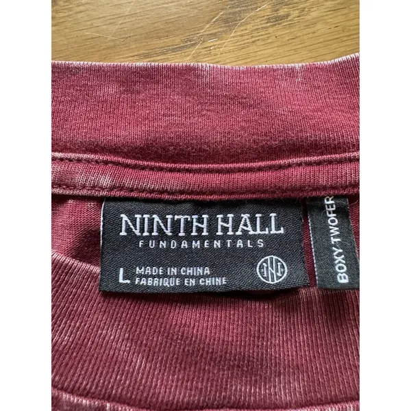 Ninth Hall Fundamentals Sweatshirt Women Size Large Crewneck Cropped Acid‎ Wash - Image 3