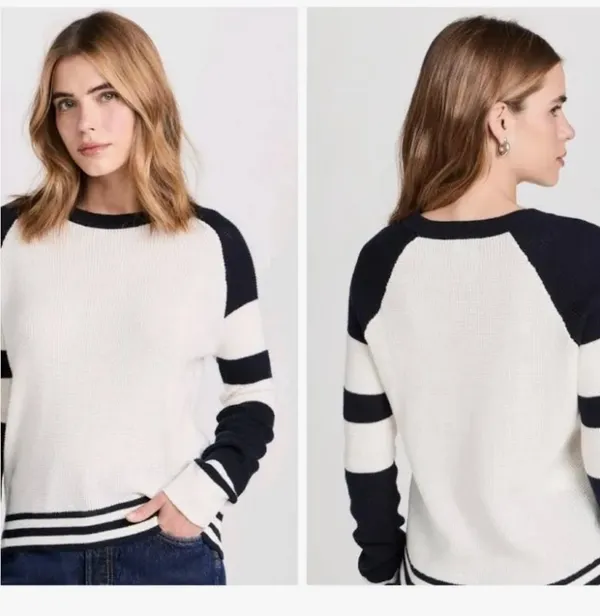 Faherty Waffle Sweater Small - Image 2