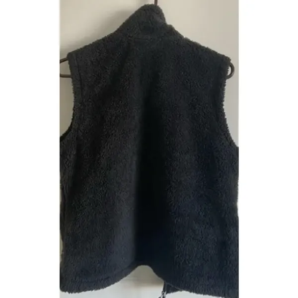 The North Face Fleece‎ Vest Black Women's Size Medium Mock Neck Zip Up Pockets - Image 4