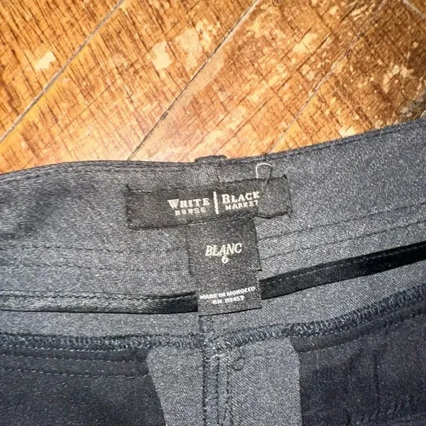 White House Black market Blanc ankle button 6 business slacks - Image 2