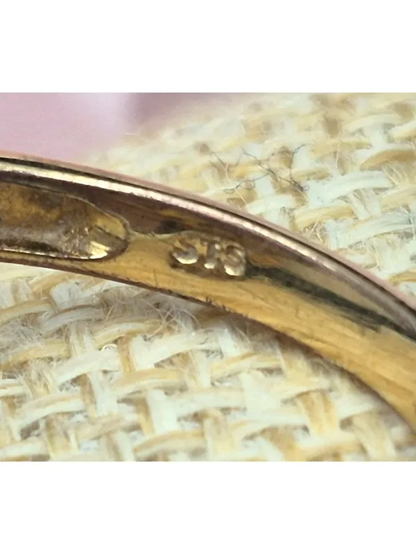 Karis STS Gold Tone Cocktail Ring Pink Center Large Size 11.5 Fairy Core Boho - Image 8