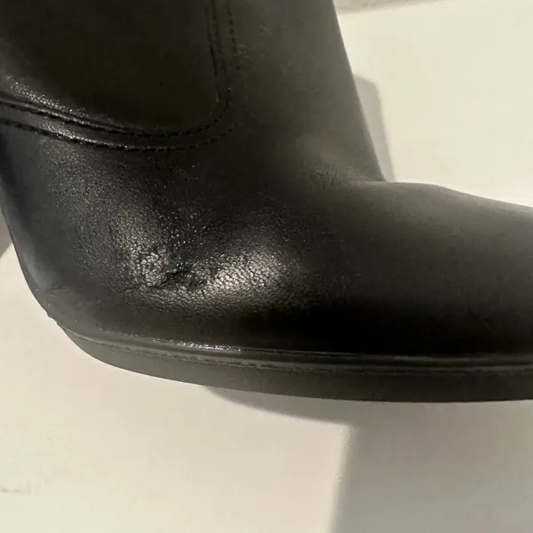 COACH Aliza Black Leather Ankle Boot Booties Size 8 - Image 7