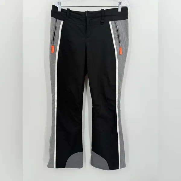 Athleta Women's Chamonix Ski Snow Lined Black/Gray Pants Size 8‎ - Image 2