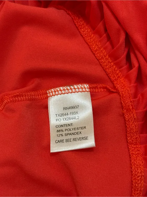 Tail Activewear Tennis Dress S Red Racerback Pleated Ruffle Hem Golf Athletic - Image 7