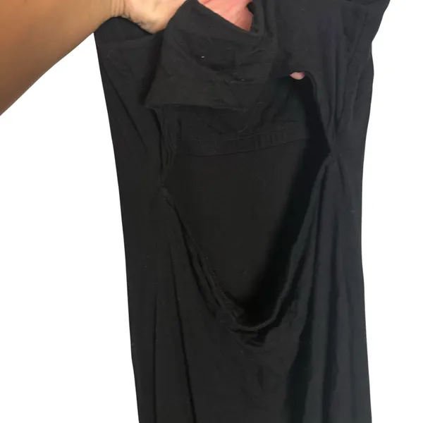 T by Alexander Wang Solid Black Cami Slip Bodycon Jersey Mini Dress Size XS - Image 3