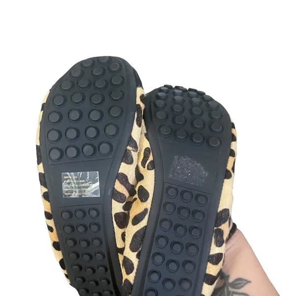 Me Too Women's Size 6 Cheetah Leather‎ Upper Ballerina Flats - Image 5
