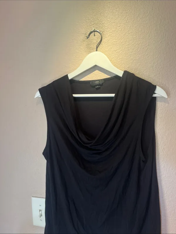 J. Crew Women’s 365 Black Sleeveless Slouchy Top Size Small - Image 3