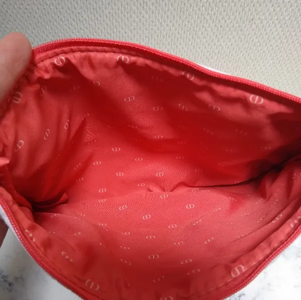 Christian Dior Terry Fabric Clutch Pouch Wristlet New No Tag - Image 4