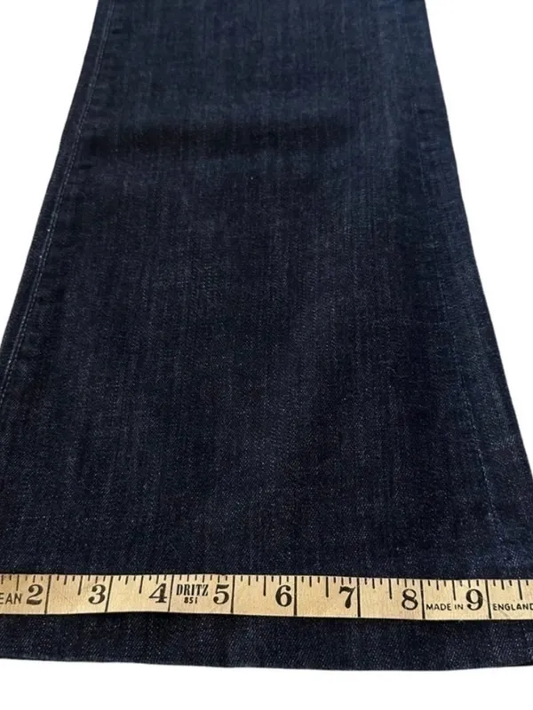 CITIZEN OF HUMANITY MID RISE HUTTON WIDE LEG FLARE DARK WASH SIZE 30 Inseam 34 - Image 12