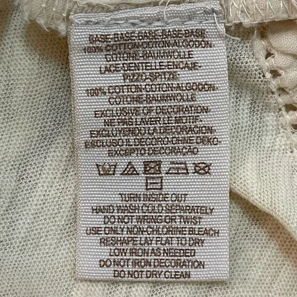 Free People NWT beaded cream Fast Times Cold Shoulder Top Women's size medium - Image 9