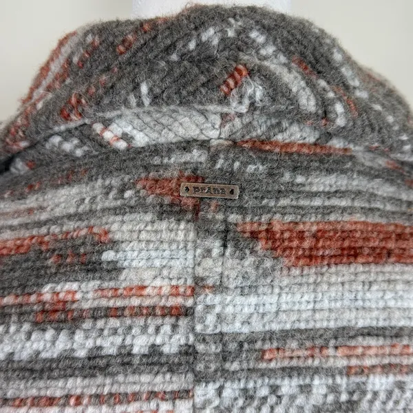 Prana Arria Wool‎ Blend Marble Chunky Knit Collared Jacket Size Small - Image 11