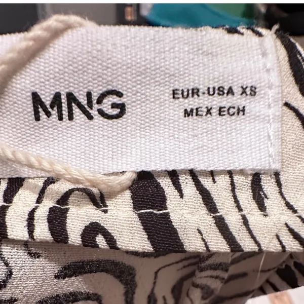 Mango Zebra Print Patterned‎ Midi Wrap Skirt Black White Size XS - Image 4