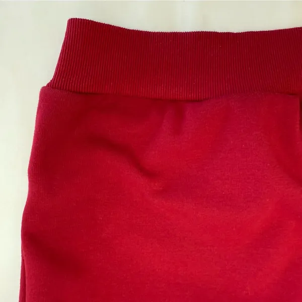 Farm Rio X Anthropologie Warm Welcome Sweatdress Sweatshirt Dress Burgundy Red - Image 12