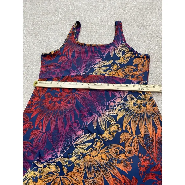 Columbia Freezer III Dress Womens SizeM PFG Tropical Floral Tank Sundress Empire - Image 10