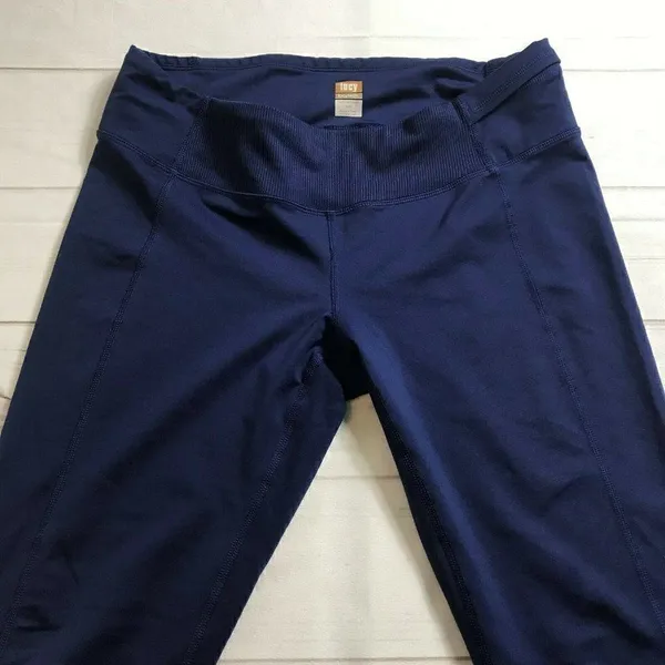 Lucy Womens Blue Skinny Leggings Pants Size Medium - Image 4
