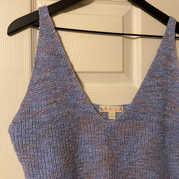 It’s Our Time woven knit scalloped edge tank - Image 2