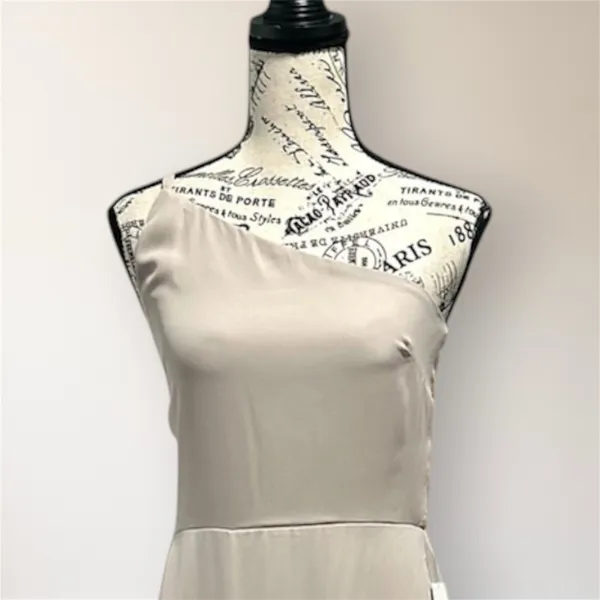 Show Me Your Mumu Shannon Maxi Dress One Shoulder Beige Bridesmaid Wedding Guest - Image 3