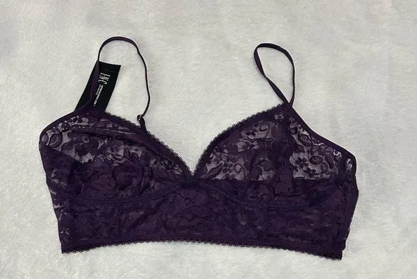NWT INC International Concepts Women’s Lace Bralette | Size: L | Purple Dynasty - Image 2