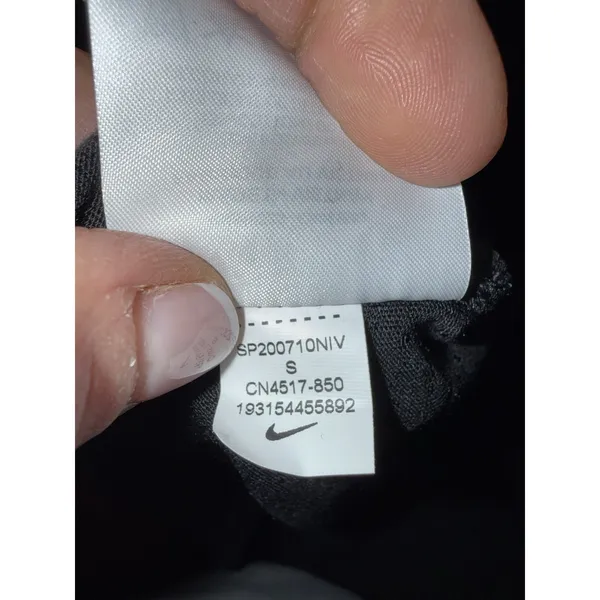 Nike Women's Small Red Black Running‎ Shirt Short Sleeves Just Do It Workout - Image 4