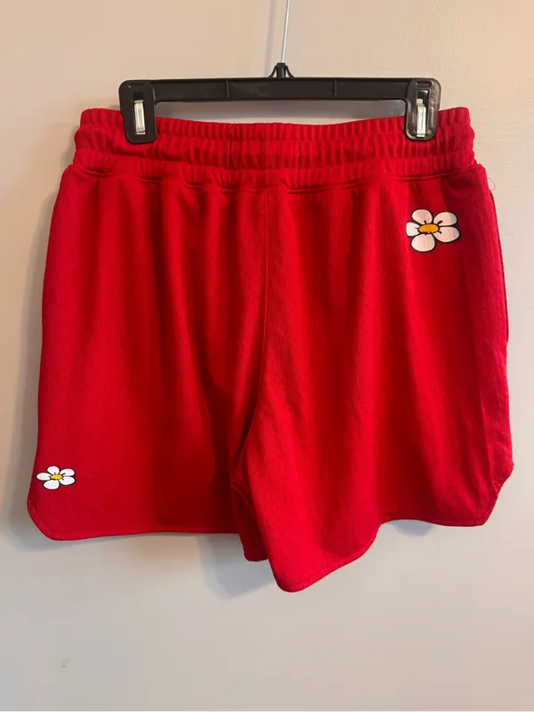 The Smurfs Smurfette Red Mesh Athletic Shorts Size L Cartoon‎ - Image 3