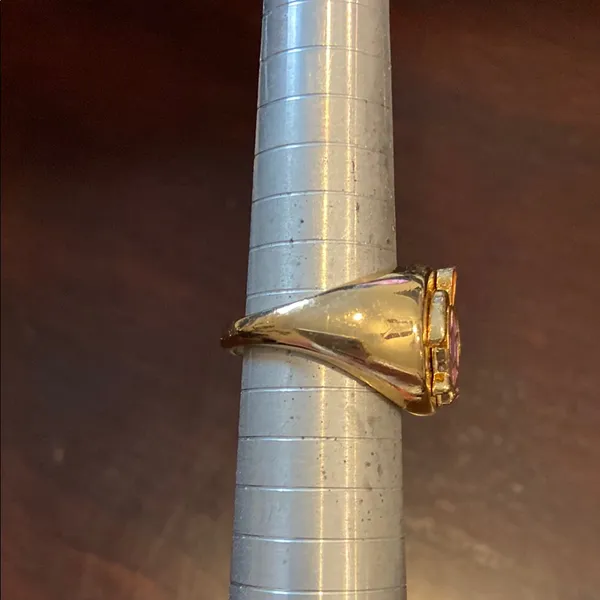 Gold and Purple Vintage Statement Ring - Image 4