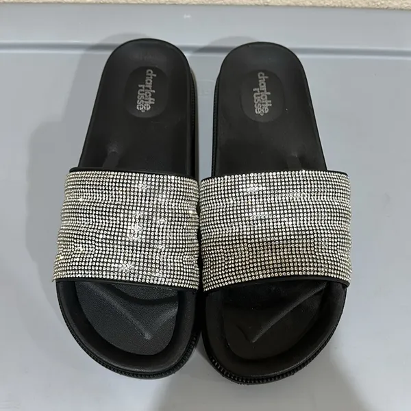 Charlotte Russe Rhinestone Slides - Image 3