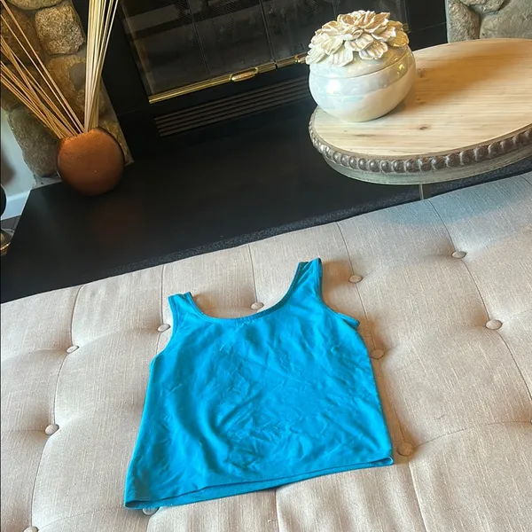United Colors Of Benetton Blue Vibrant Nylon Stretchy Tank One Size - Image 6