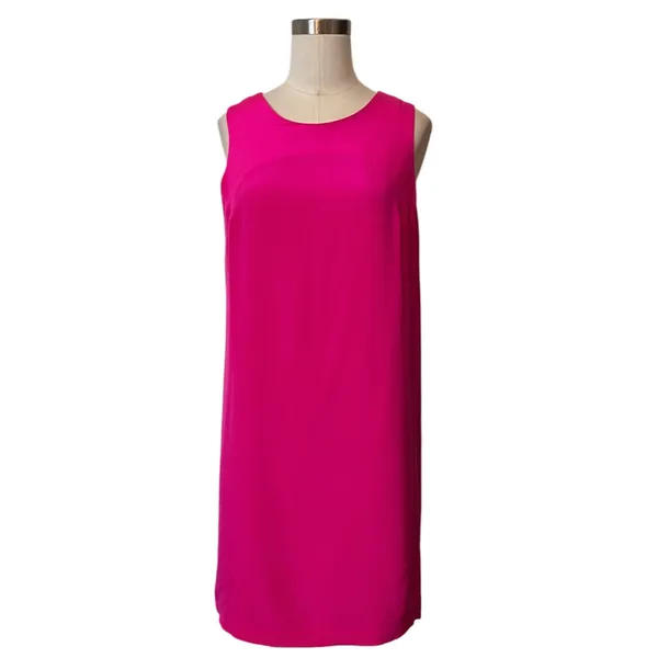 Amanda Uprichard Silk Shift Pink Dress - Image 4