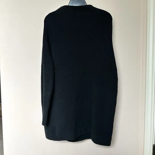 Free People Sweater Womens Sm Mock Neck Knit Pullover Long Sleeve Black Cozy Emo - Image 4