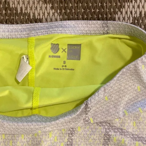 Lucky in love K – Swiss take a pleat tennis skort size small - Image 2