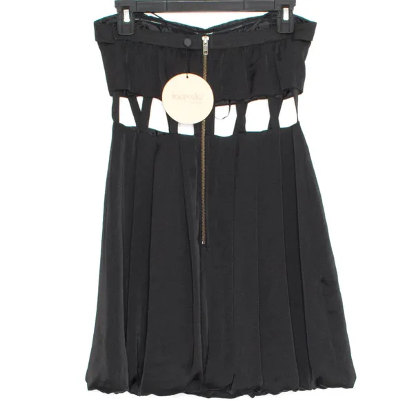 NWT Keepsake The Label Womens Dress Here And Now Bubble Strapless Black 6 FV - Image 3