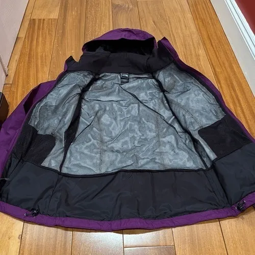The North Face HyVent Rain Jacket Womens Purple Waterproof‎ Hooded XS - Image 5