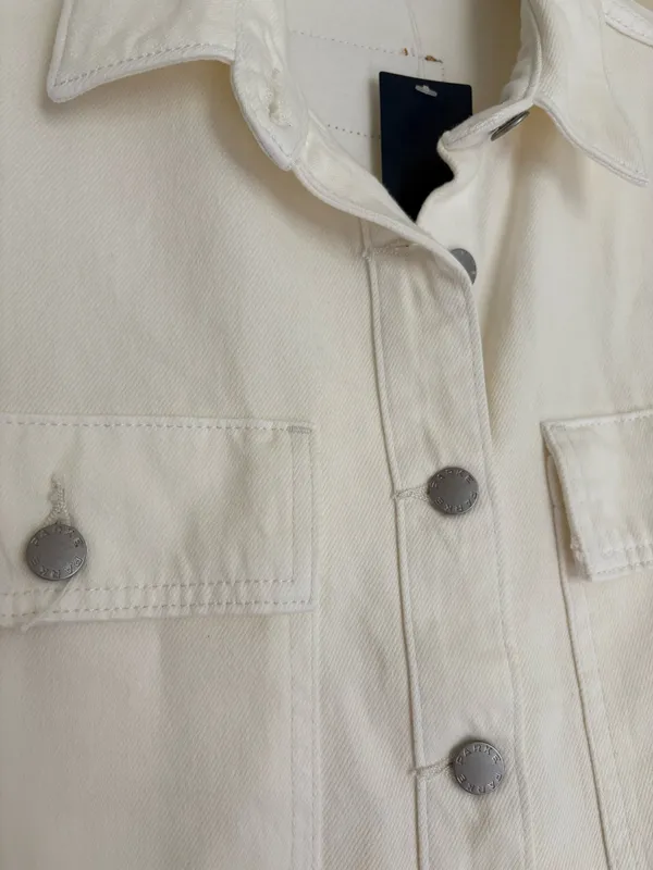 Parke x Target Cream Workwear Denim Shacket - Image 4