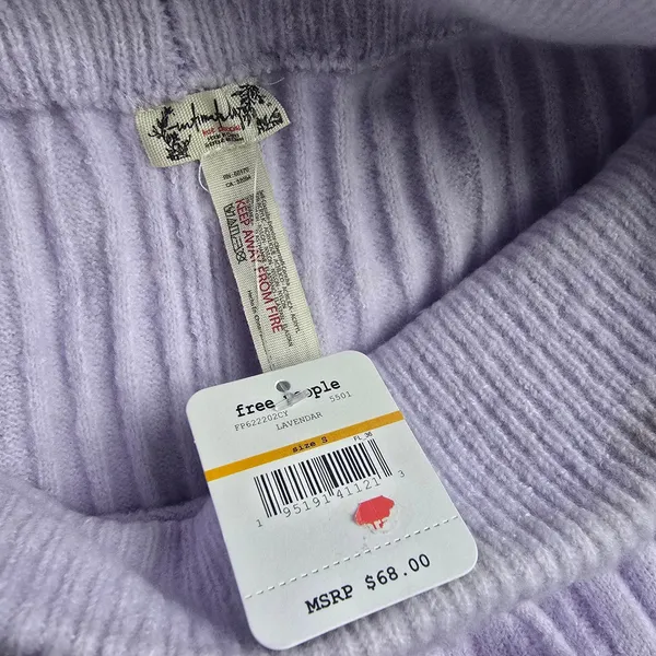 Free People Around The Clock Ribbed Henley Tunic Jogger Lounge Set Lavender‎ S - Image 11
