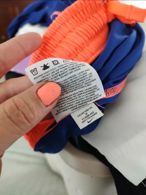 Nike Dri-Fit Training Shorts M Blue Orange - Image 11