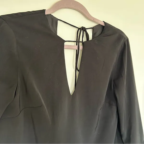 C/MEO Collective Revolve Black Mini Dress‎ Bell Sleeve Size XXS - Image 3