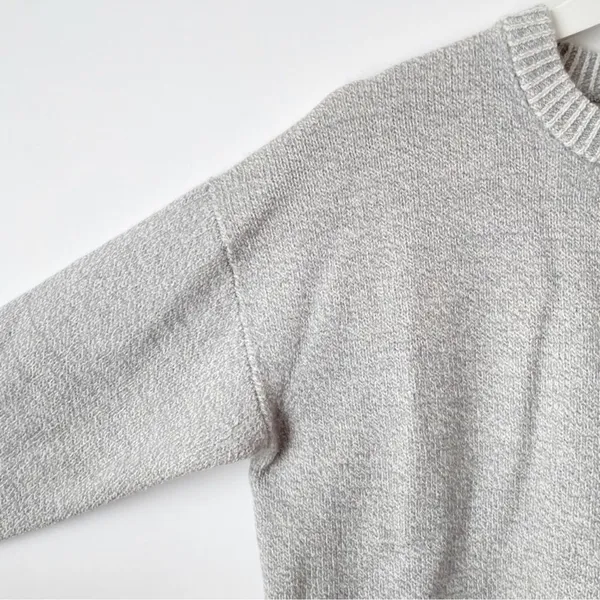 allbirds‎ boiled merino wool pullover sweater in natural grey, size medium - Image 5