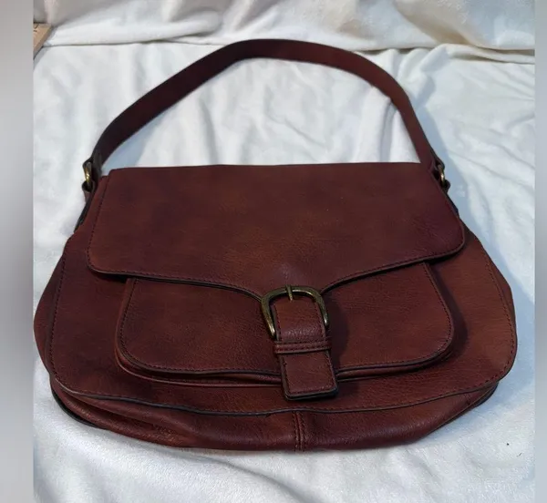 Universal Threads Tan Saddle Purse Like New!! - Image 3